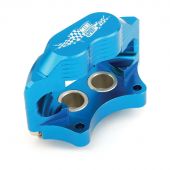 Blue 7.9'' Mini Sport Vented 4 Pot Alloy Calipers