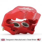 Blue 7.9'' Mini Sport Vented 4 Pot Alloy Calipers