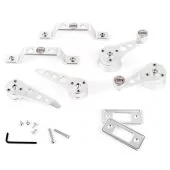 Cooper Alloy Billet Door Furniture Kit - Silver