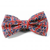 Silk Bow Tie - Pre-Tied with Union Jack design