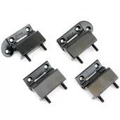 HMP44103 Set of 4 door hinges for Mini models 1969 on, for both doors with wind up type windows.