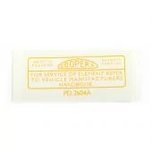 Cooper Air Filter Sticker - Yellow 