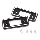 Cooper Alloy Billet Door Lock Covers - Black