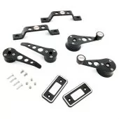 Cooper Alloy Billet Door Furniture Kit - Black