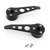 Cooper alloy billet door openers - black for Classic Mini