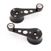 Cooper Alloy Billet Window Winders - Black