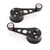 Cooper Alloy Billet Window Winders - Black