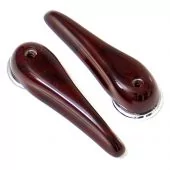 Burr Walnut Door Opener Handles pair 