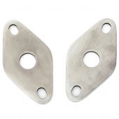 SMB108 Classic Mini top arm retaining plates (2A4327), stainless steel pair