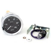 Smiths Oil Pressure Gauge - Mechanical - Black Face with Chrome Ring 
