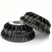 Superfin Alloy Mini Brake Drums - Black Edition