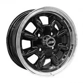 5 x 12 Minilight Wheel - Black/Polished Rim
