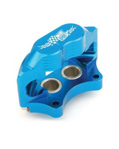 Blue 7.9'' Mini Sport Vented 4 Pot Alloy Calipers