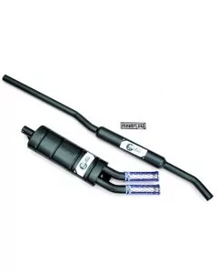 LST001ATTP Maniflow 1 3/4" Twin Box Side Exit Twin Tailpipes Mini System