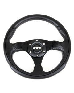 Mountney Mini steering whee - Black Moulded & Black Spokes