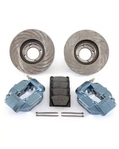 Gunmetal 7.9'' Mini Sport Vented Brake Kit with Alloy Calipers