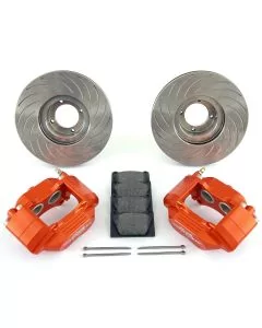 Orange 8.4'' Mini Sport Vented Brake Kit with Alloy Brake Calipers