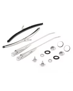 Mini windscreen wiper kit in stainless steel