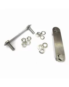 Front Subframe Rear Floor Mounting Bracket - Pair - Stainless Steel