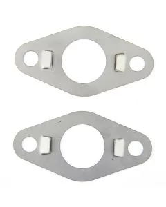 smb169 Pair of front subframe tower bolt lock tabs (21A1470) in stainless steel for all Mini models pre 1976.