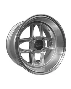 7 x 13 Mamba Wheel - Silver with polished rim