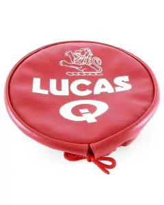 Auxillary Lamp Cover - 7'' - Red with White Lucas print