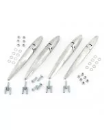 14A6819 External door hinge kit, set 4 for both doors complete with suds and nuts for Mini Mk1, Mk2, Van, Pick-up and Estate models