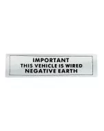 Classic Mini Negative Earth Sticker