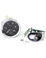 Smiths Oil Pressure Gauge - Mechanical - Black Face with Chrome Ring 