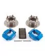 Blue 7.5'' Mini Sport Brake Kit with 4 Pot Alloy Calipers