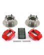 Red 7.5'' Mini Sport Brake Kit with 4 Pot Alloy Calipers