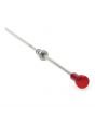 MSLMS0539 Stainless steel Classic Mini dipstick with an anodised red button top, to suit all Mini models