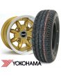 6" x 10" gold Ultralite alloy wheel and Yokohama A008 tyre package