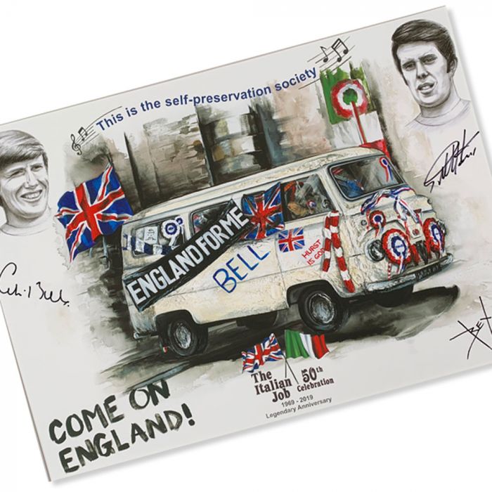 Italian Job 50th Anniversary Self Preservation Society Print by ArtbyBex