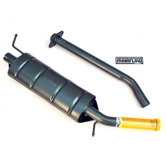 1 7/8" bore side exit single-box exhaust system for Mini SPi and MPi Injection models.