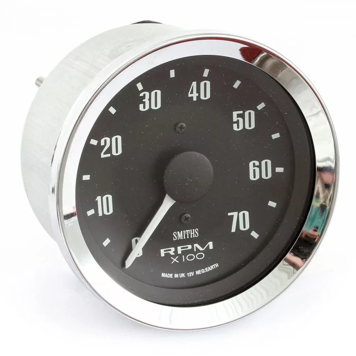 Smiths Tacho - 7000 rpm - Black with Chrome ring 