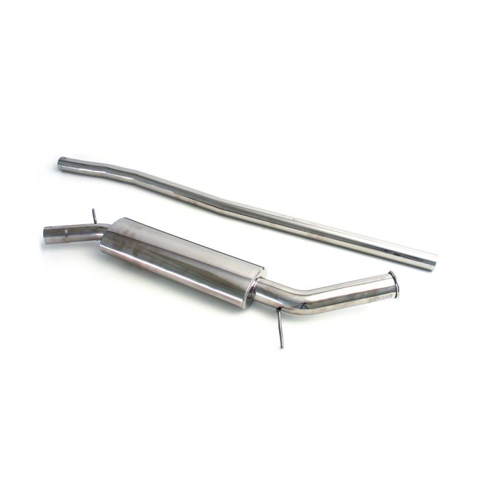 Fletcher Polished 2.5'' Side Exit Stainless Exhaust - inc LCB Link Pipe 