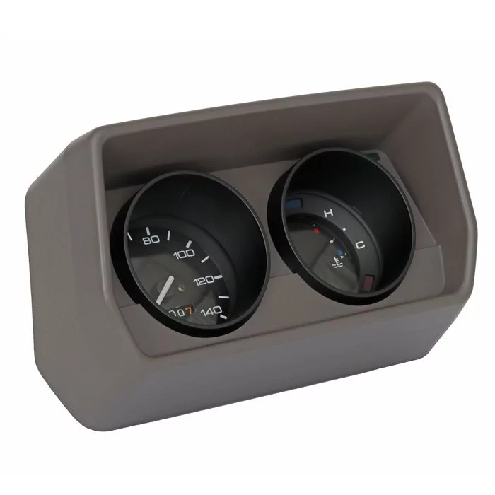 Classic Mini 140kph Black Face Twin Gauge Set