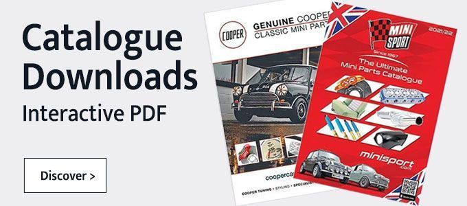 Download the Mini Sport Catalogue for all your Mini parts and spares!
