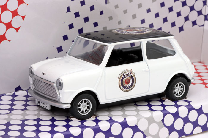 Limited Edition 2025 IMM classic Mini Corgi Model, showing the IMM logo.