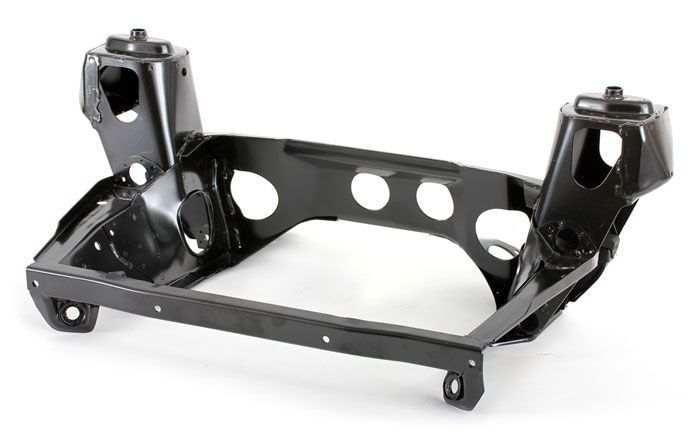 Genuine Mini front subframe for '90-'96 1275 models with manual gearbox, complete with rebound buffers