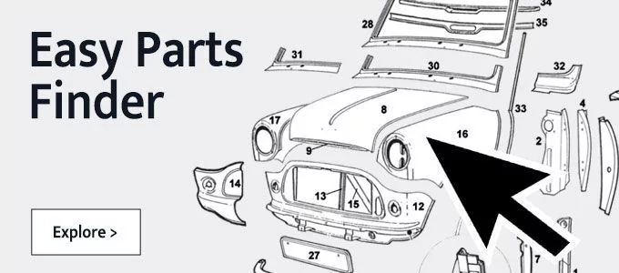 Find a Mini Part with our Easy Parts Finder