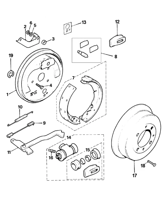 Selector Rear Brakes & Handbrake Mini Sport